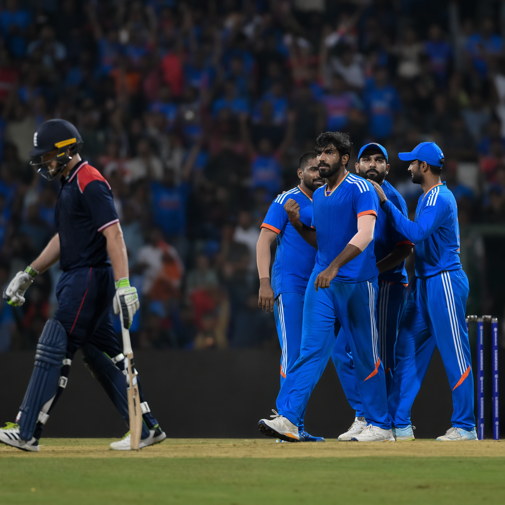 India vs England and 3rd T20I 2026 in Cricket action