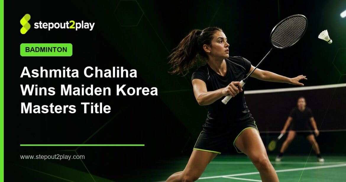 Korea Masters and Ashmita Chaliha in Badminton action