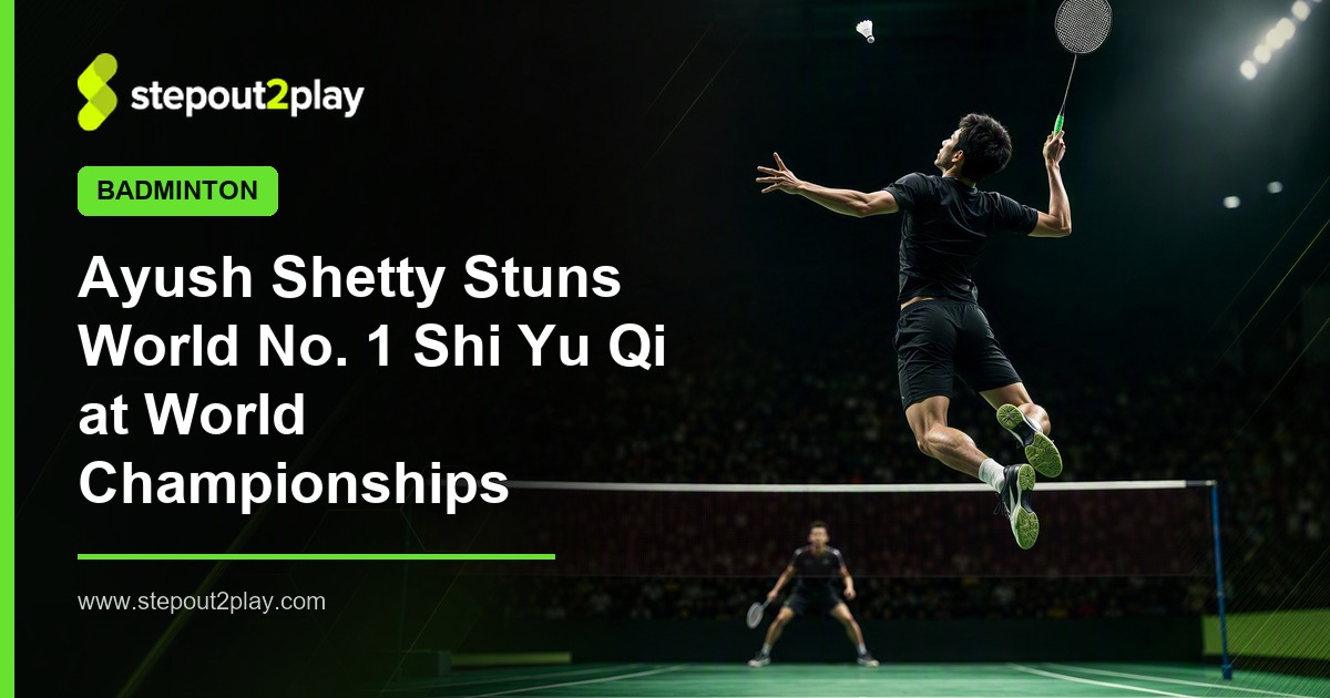 BWF World Championships 2026 and Ayush Shetty in Badminton action