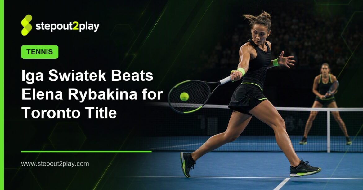National Bank Open and Iga Swiatek in Tennis action