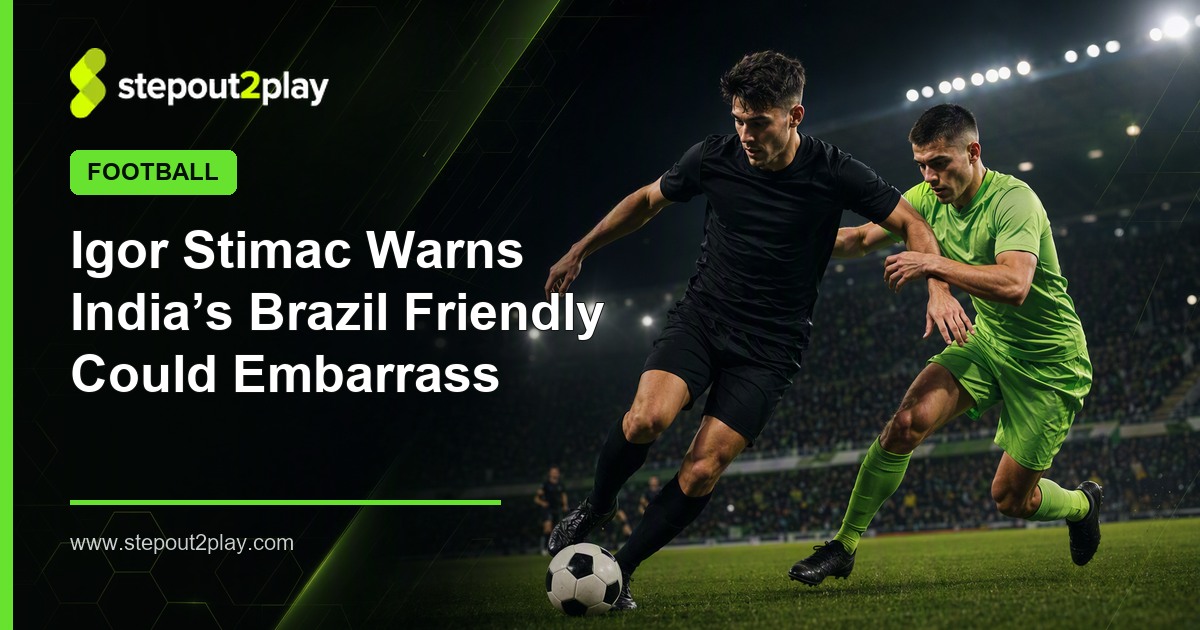 India Football Team and Brazil National Football Team in Football action