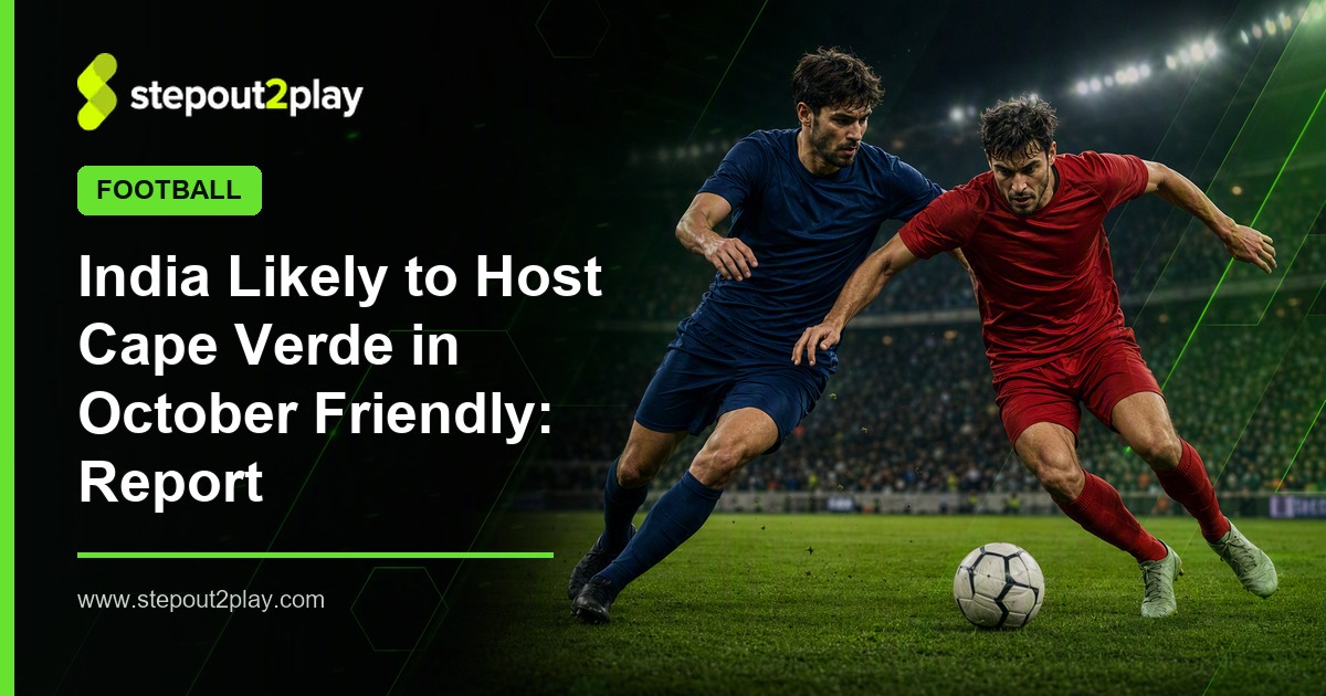 India and Cape Verde in Football action