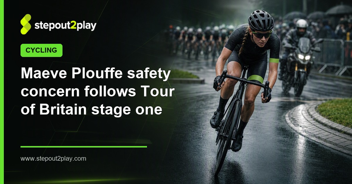 Tour of Britain Women and Maeve Plouffe in Cycling action