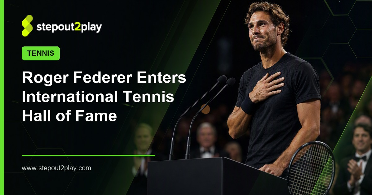 Roger Federer and International Tennis Hall of Fame in Tennis action