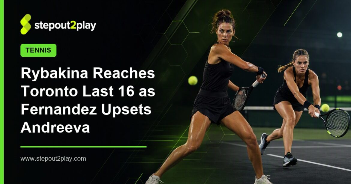 WTA Toronto Masters and Elena Rybakina in Tennis action