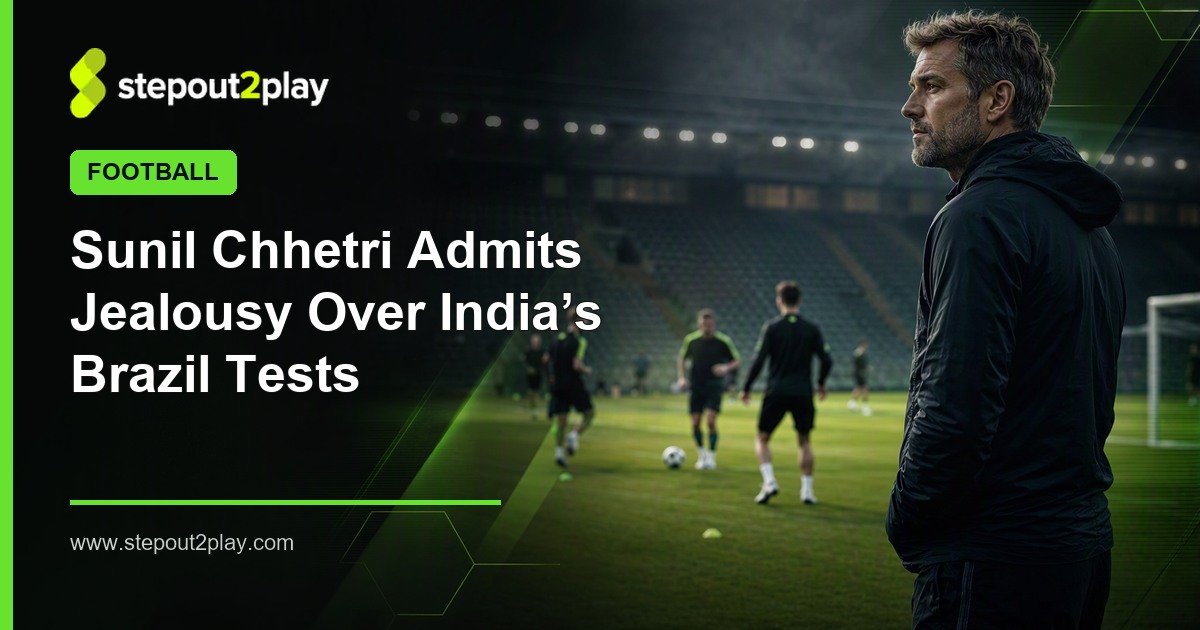Sunil Chhetri and India Football Team in Football action