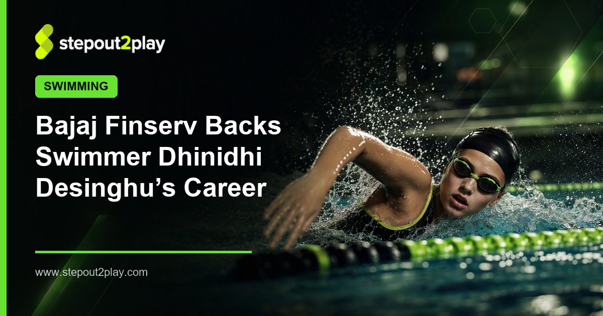 Bajaj Finserv and Dhinidhi Desinghu in Swimming action