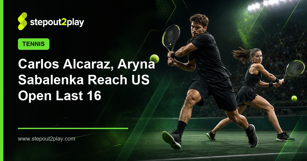 US Open and Carlos Alcaraz in Tennis action