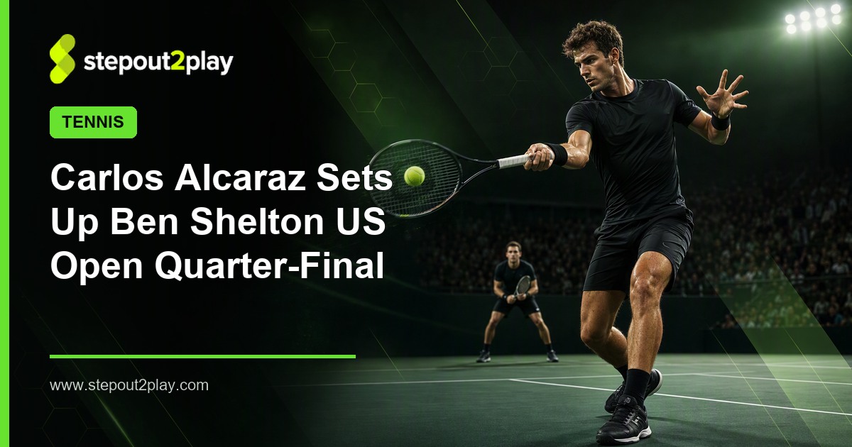 US Open and Carlos Alcaraz in Tennis action