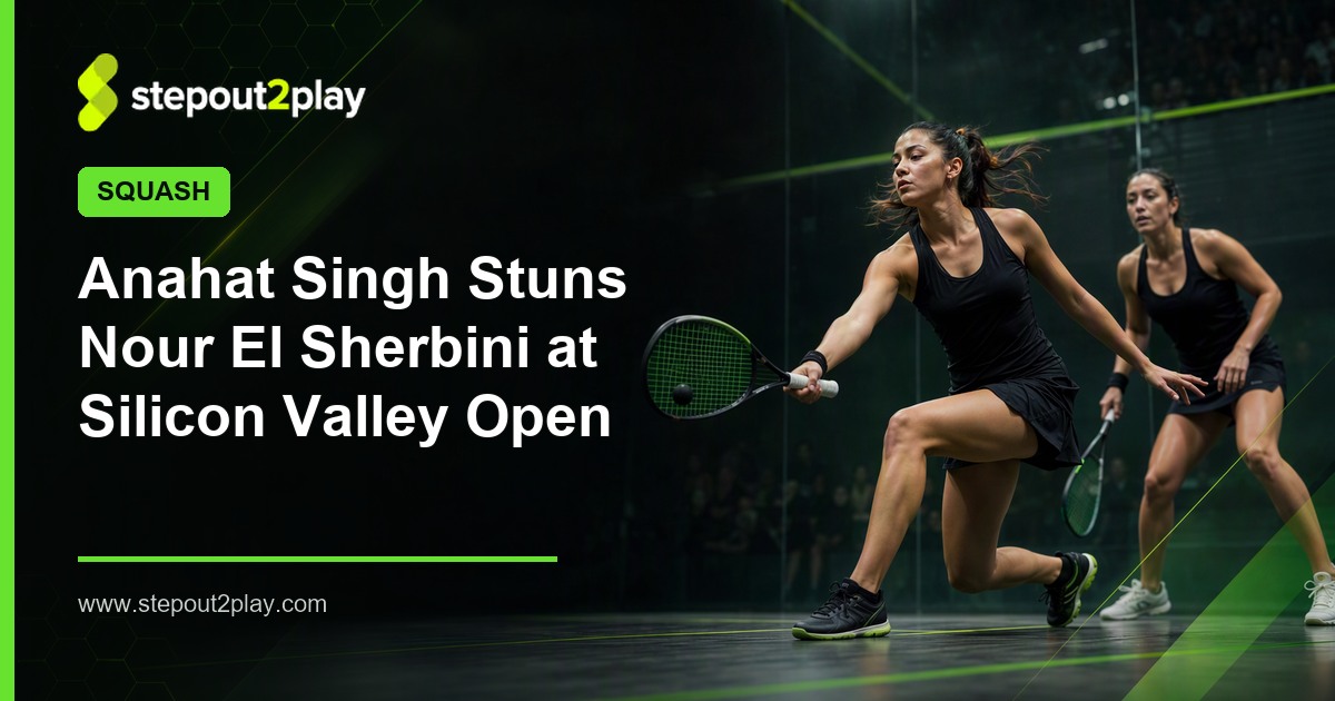 Silicon Valley Open Squash and Anahat Singh in Squash action