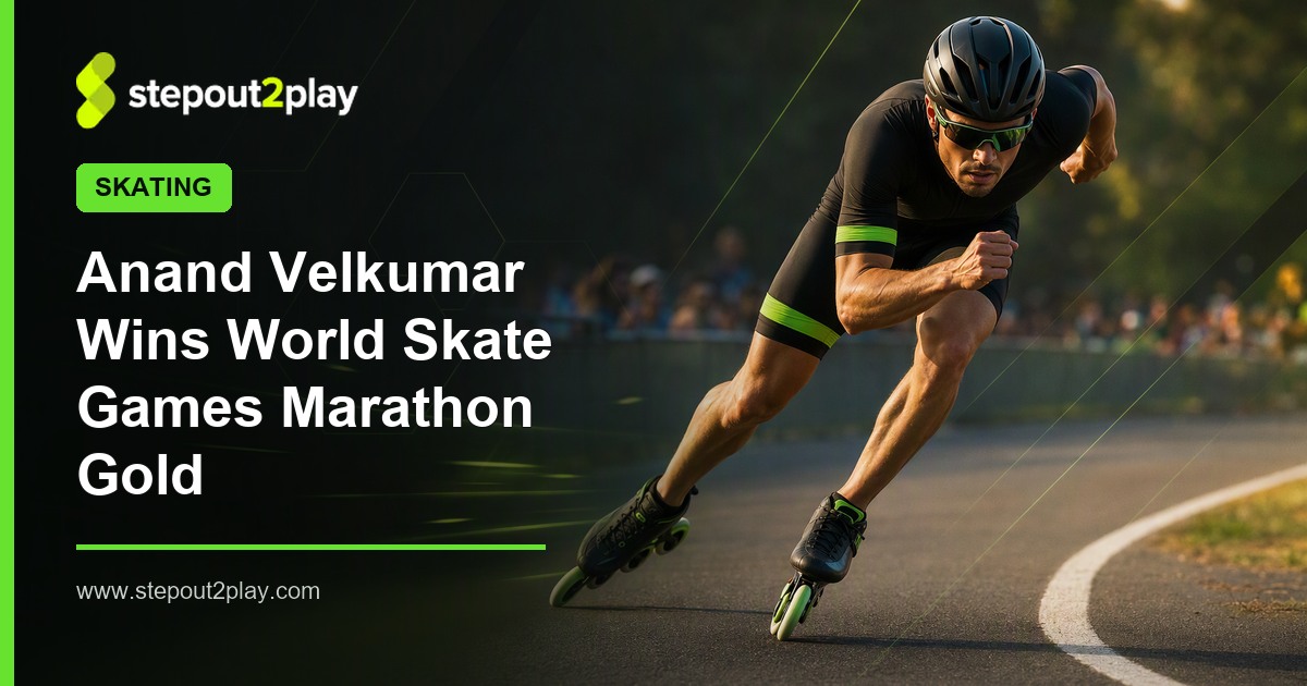 World Skate Games and Anand Velkumar in Skating action