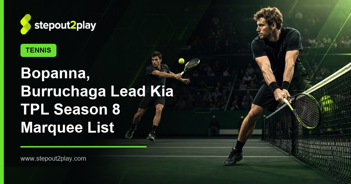 Kia Tennis Premier League Season 8 and Rohan Bopanna in Tennis action