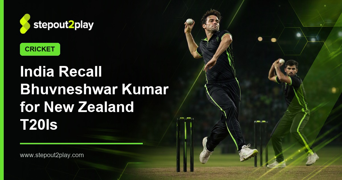 India and New Zealand in Cricket action
