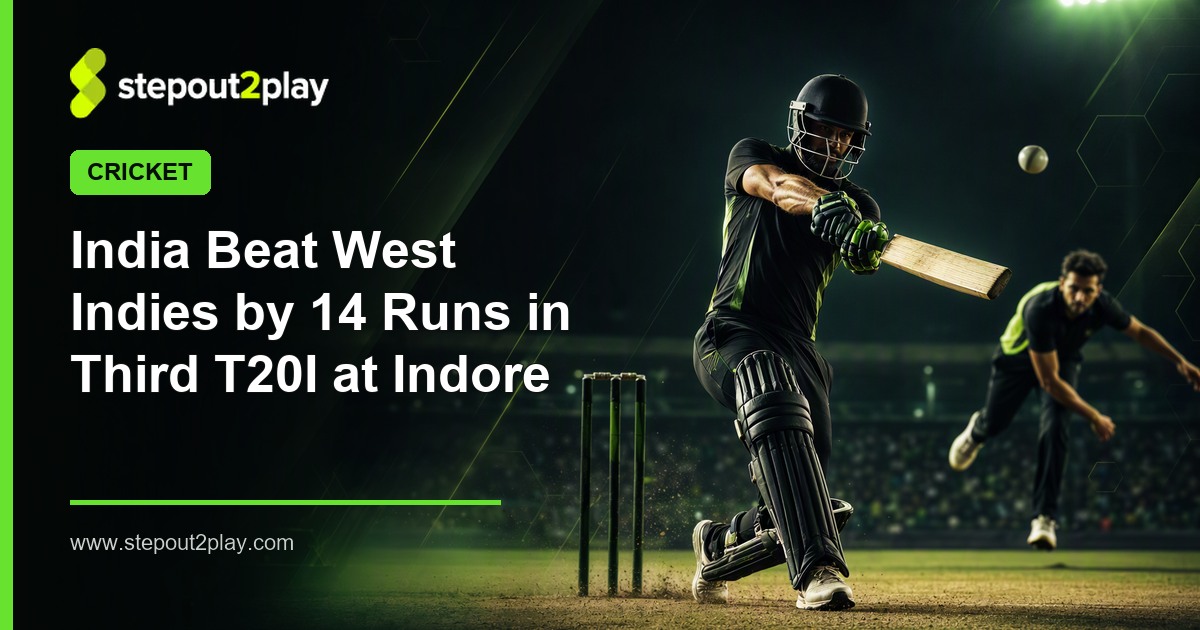 India and West Indies in Cricket action