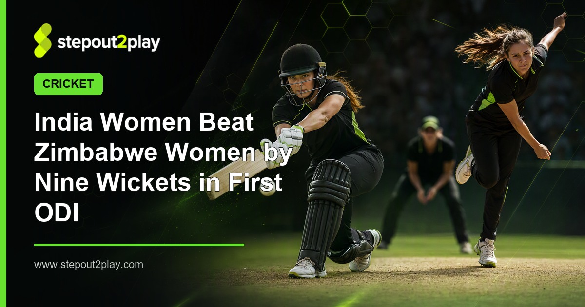 India Women and Zimbabwe Women in Cricket action