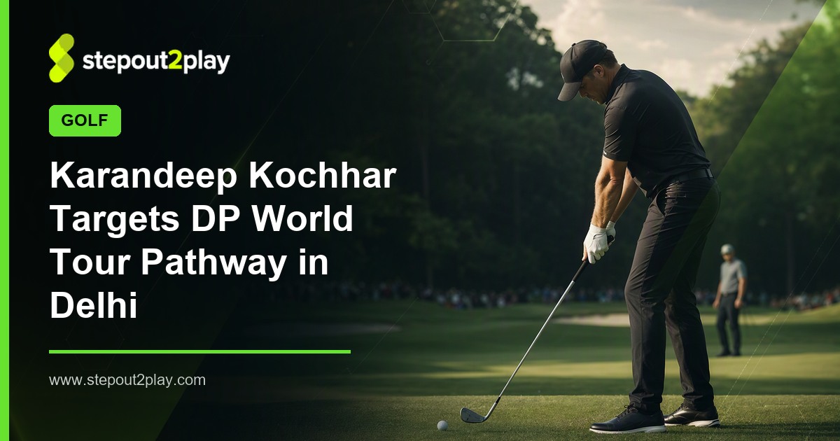 DP World India Championship and Karandeep Kochhar in Golf action