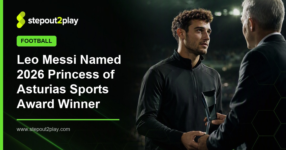 Leo Messi and Princess of Asturias Award for Sports in Football action