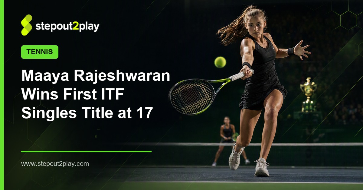 ITF W35 Lagos and Maaya Rajeshwaran in Tennis action