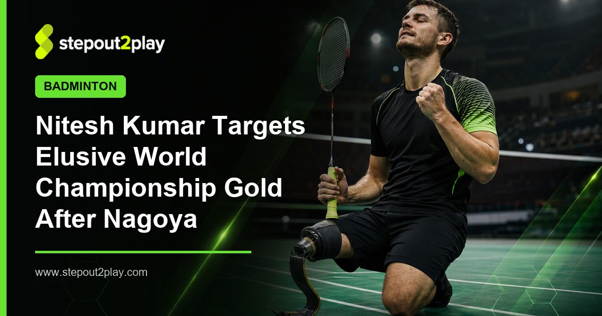 Asian Para Games and Nitesh Kumar in Badminton action