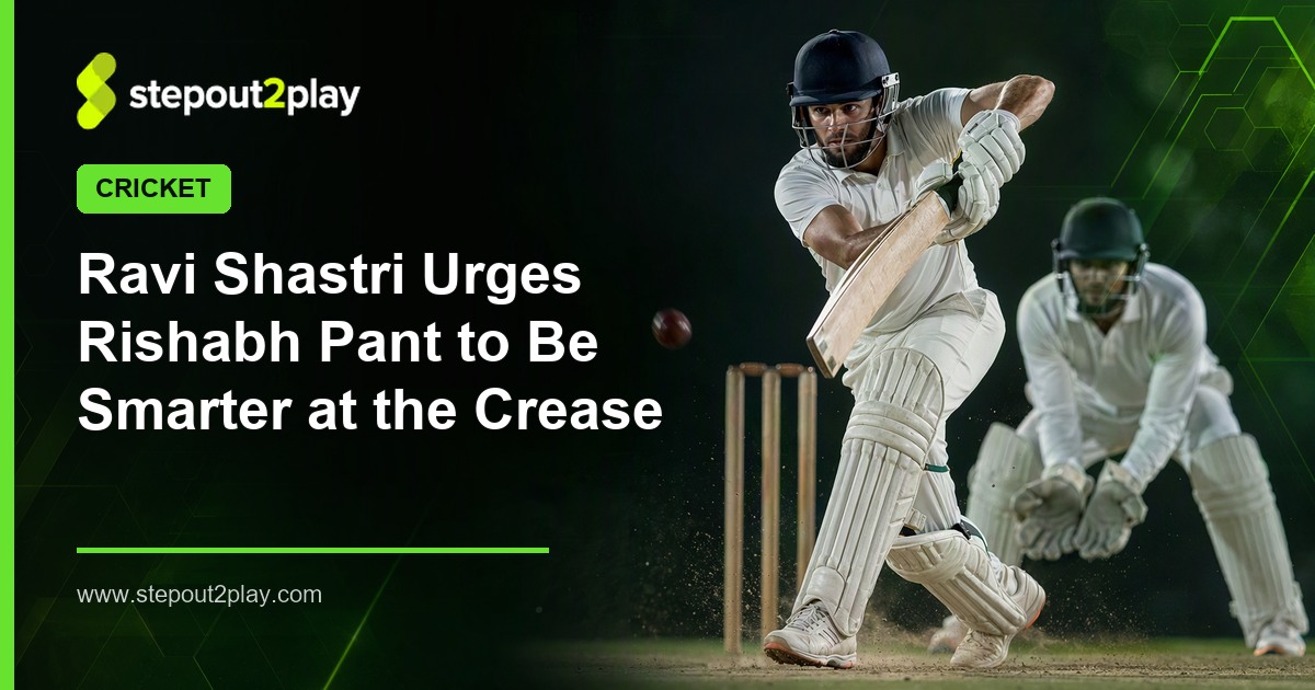Rishabh Pant and Ravi Shastri in Cricket action